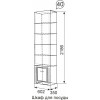 Шкаф для посуды Виктория 40