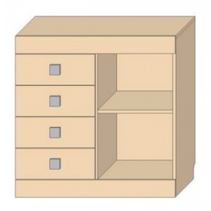 Комод 1Д4Я Лондон КМК 0467.13