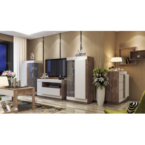 Шкаф с витриной 1Л Роксет КМК 0554.3