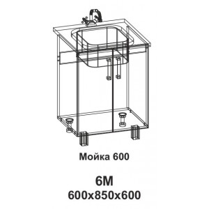 Мойка 600 Танго 6М