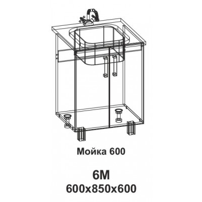 Мойка 600 Танго 6М