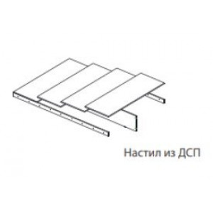 Кровать 1,4 м ЛКР-1 (1,4) с настилом, Ливорно, Орех донской