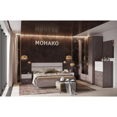 Спальня Монако (комплект 5), ясень анкор темный