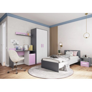 Кровать 90х200 Кэнди ККР-2, графит