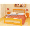 Кровать Березка с кожей