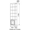 Шкаф для посуды Виктория 40