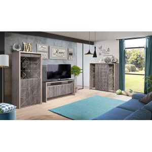 Шкаф с витриной 2Д Монако КМК 0673.5