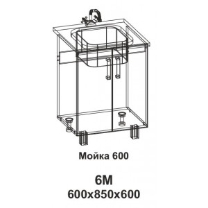 Мойка 600 Танго 6М