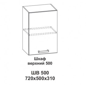 Шкаф верхний 500 Крафт, дуб эндгрейн