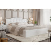 Кровать Стелла 1200 экокожа vega white