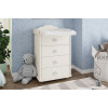 Комод Узкий с пеленальной доской белый